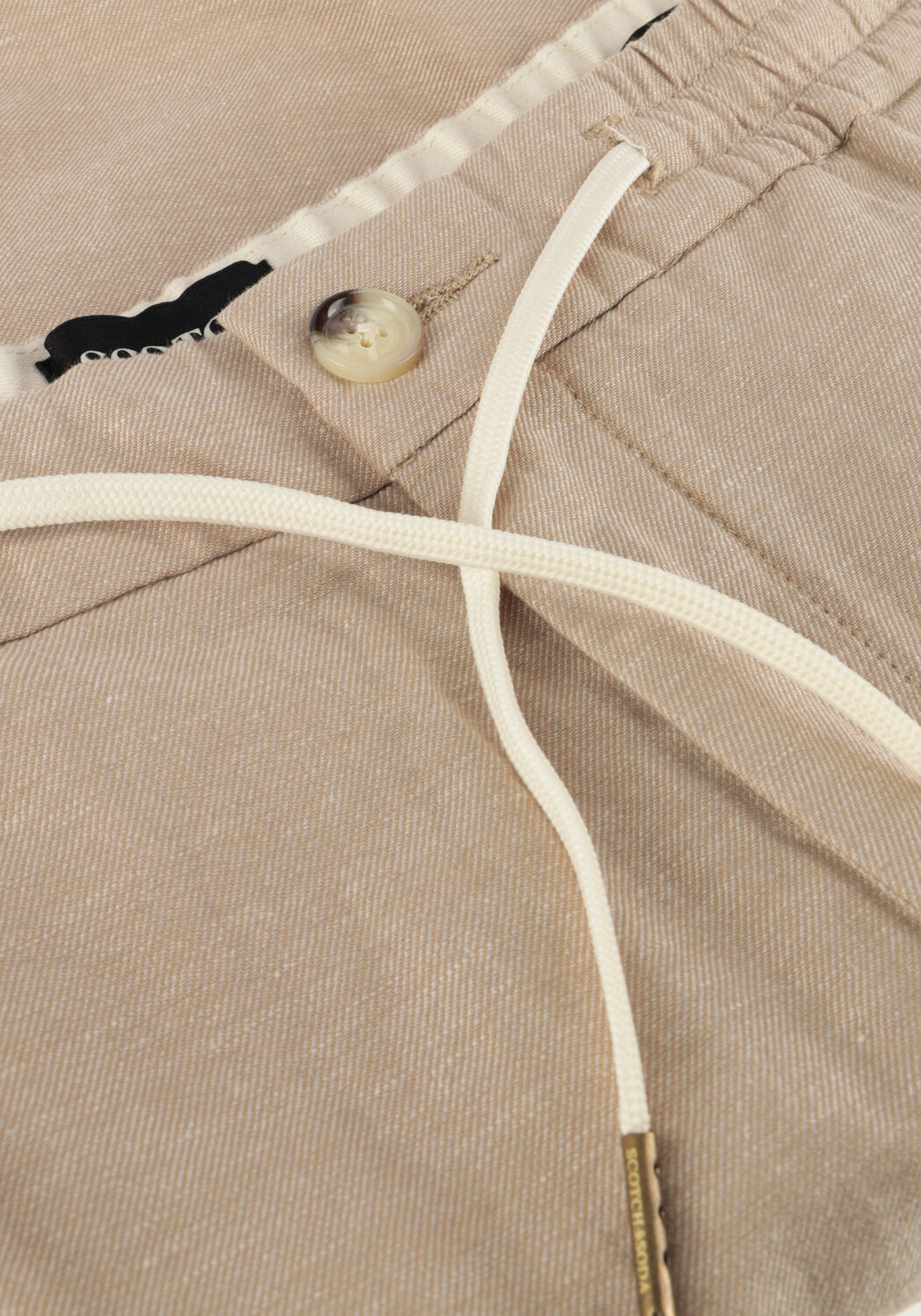 Zand SCOTCH & SODA Korte broek FAVE - COTTON/LINEN TWILL BERMUDA SHORT - large