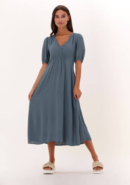 Blauwe MODSTRÖM Midi jurk RAVEN LONG DRESS - large
