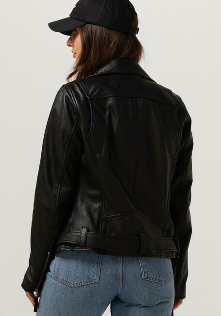 Zwarte GOOSECRAFT Leren jas SAMMIE BIKER - large