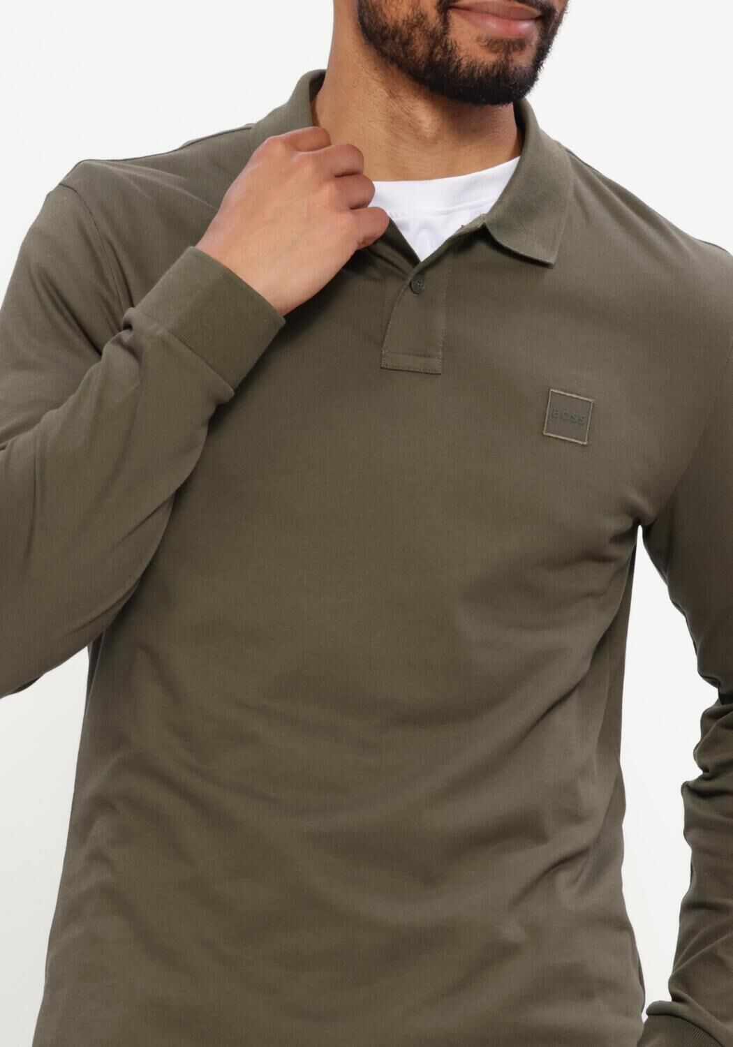 Khaki BOSS ORANGE Polo PASSERBY - large