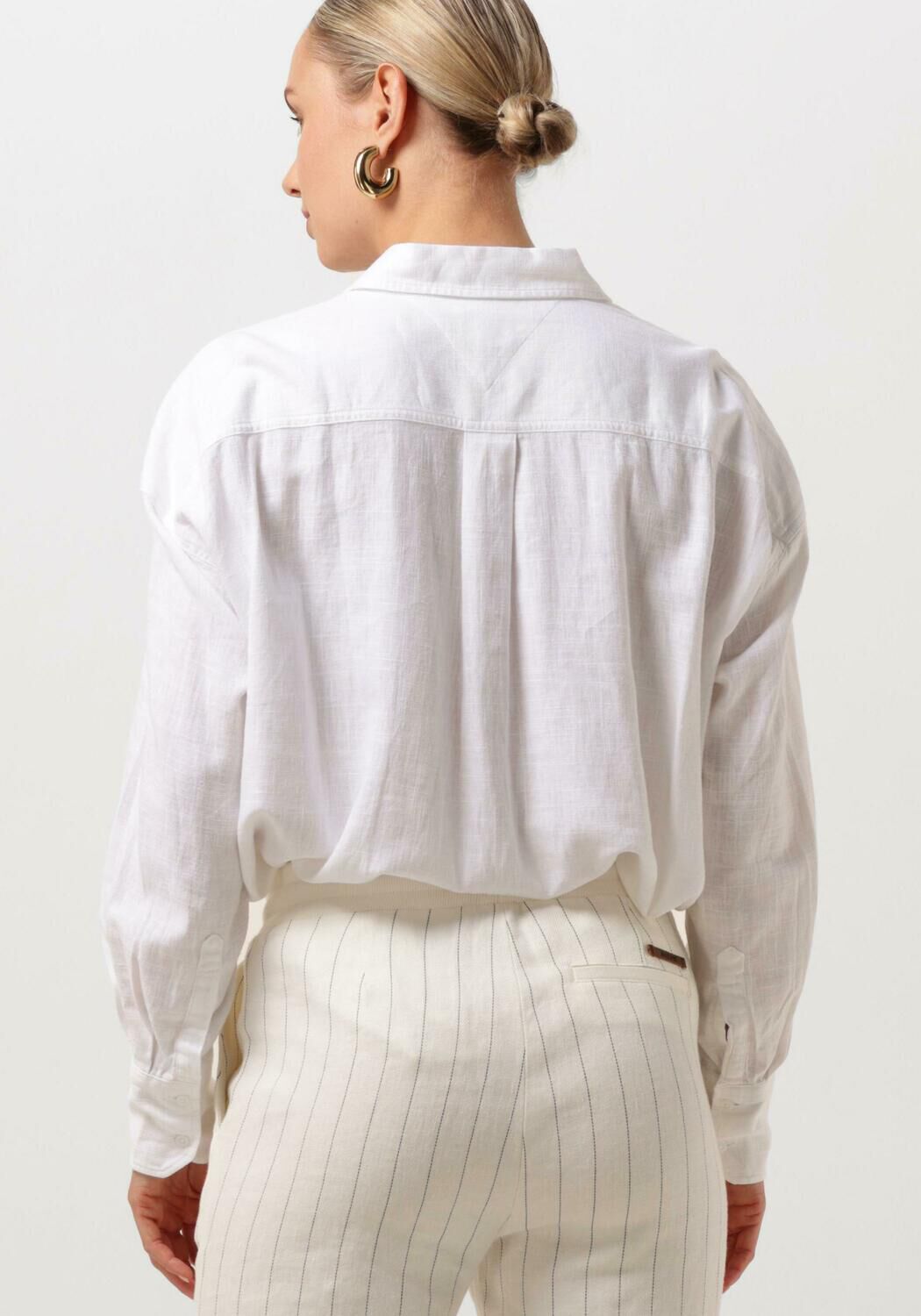 TOMMY JEANS Dames Blouses Tjw Sp Ovr Linen Shirt Wit