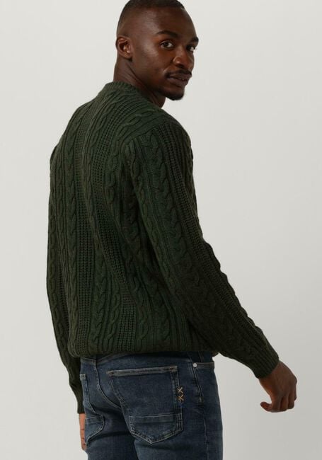 Groene SCOTCH & SODA Trui WOOL-BLEND STRUCTURE KNIT SWEATER KABEL - large