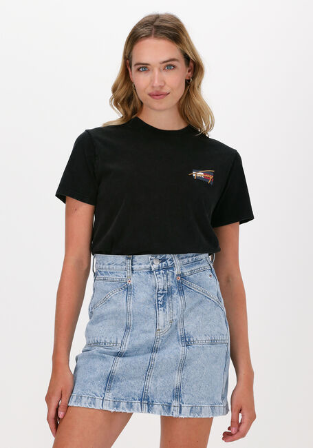 Zwarte TOMMY JEANS T-shirt TJW RLXD VINTAGE BRONZE 2 TEE - large