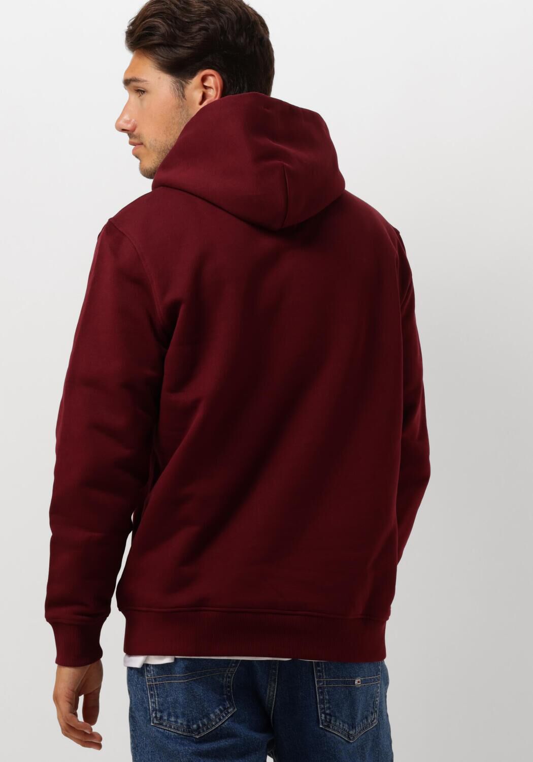 TOMMY JEANS Heren Truien & Vesten Tjm Reg Badge Hoodie Ext Paars