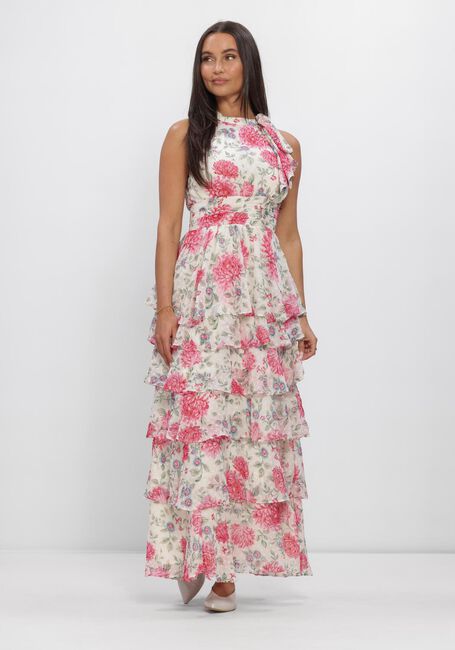 Creme NEO NOIR Maxi jurk MARLI BIG FLOWER DRESS - large