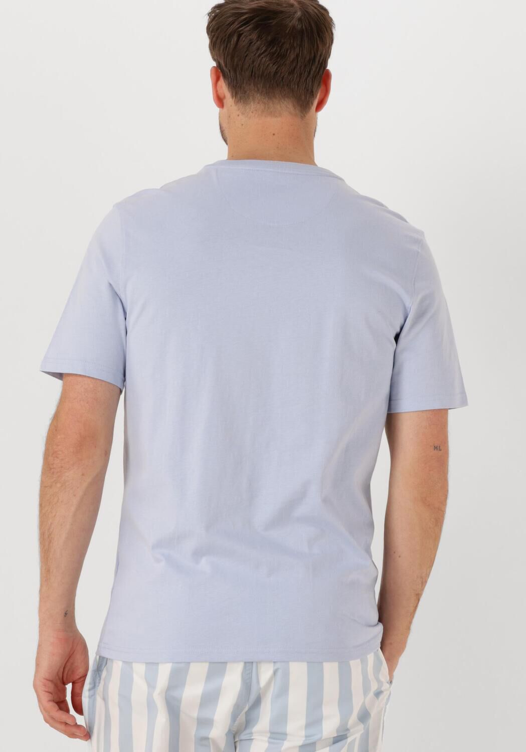 SCOTCH & SODA Heren Polo's & T-shirts Seasonal Core Regular Fit Lo Lichtblauw