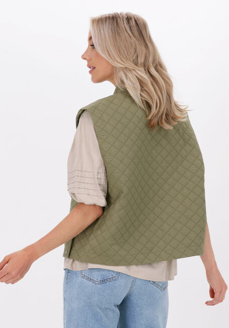 Groene LEVETE ROOM Gilet SARAH 1 SHIRT - large