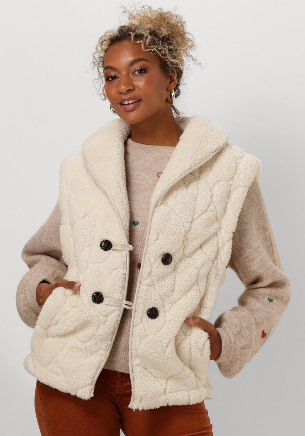 FABIENNE CHAPOT Dames Blazers Merlin Gilet Ecru