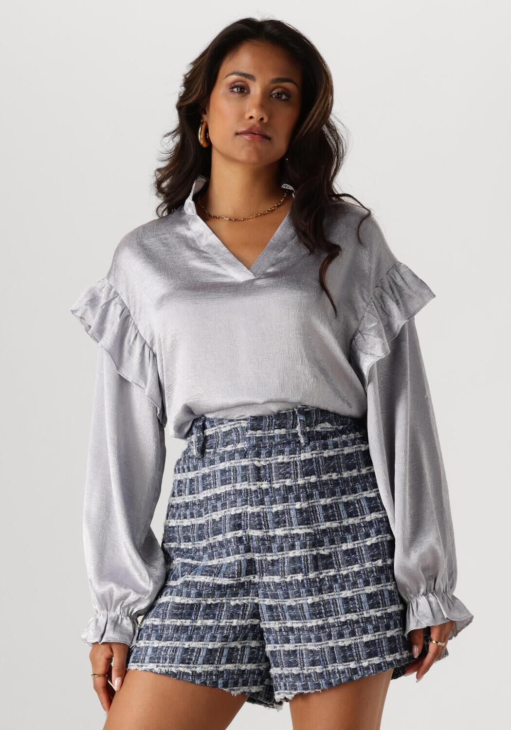 STUDIO AMAYA Dames Blouses Elena Grijs