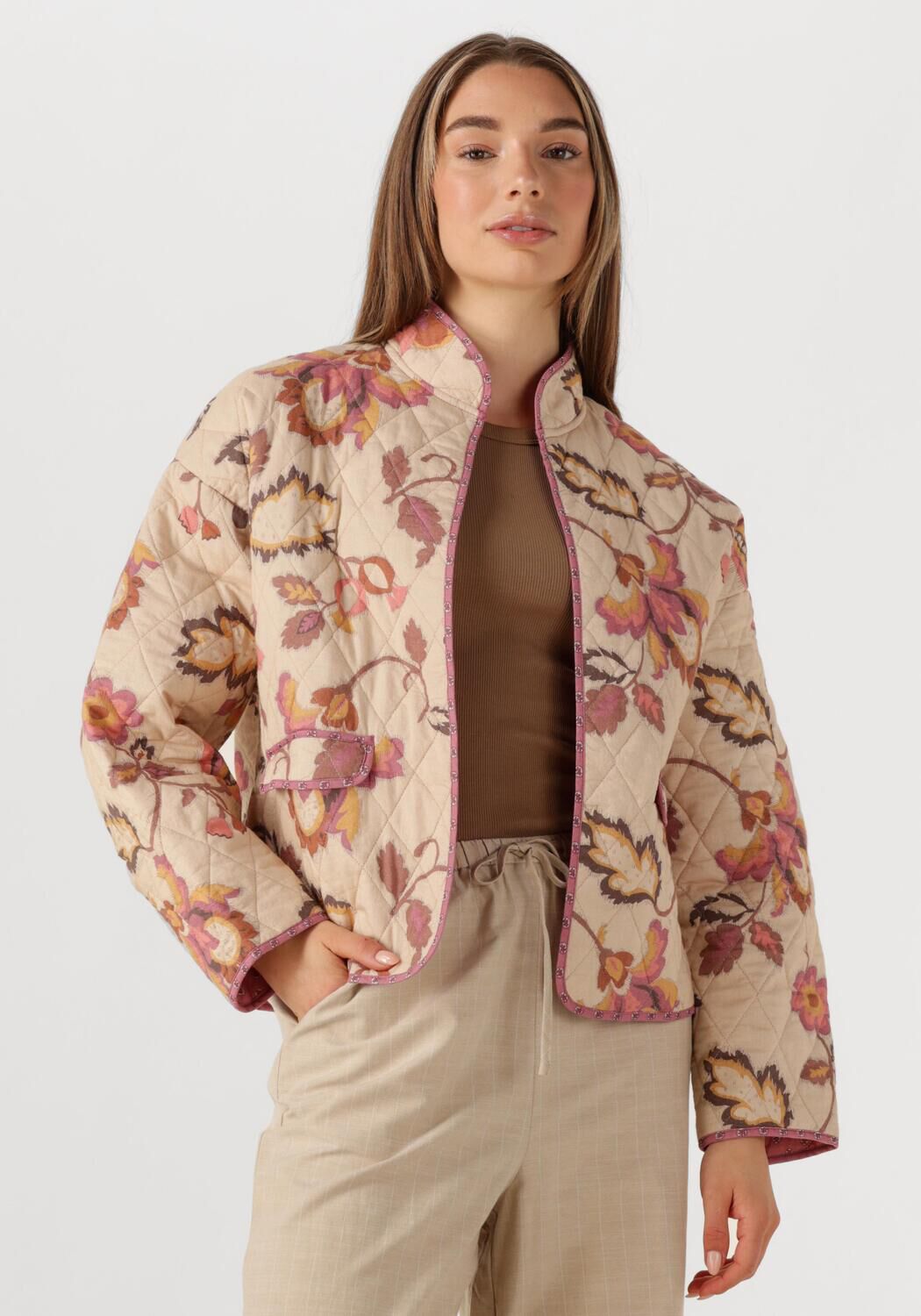 NEO NOIR Dames Jassen Hema Floral Trail Quilt Jacket Multi
