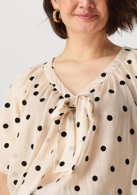Gebroken wit LOLLYS LAUNDRY Blouses PINELL BLOUSE SS - large