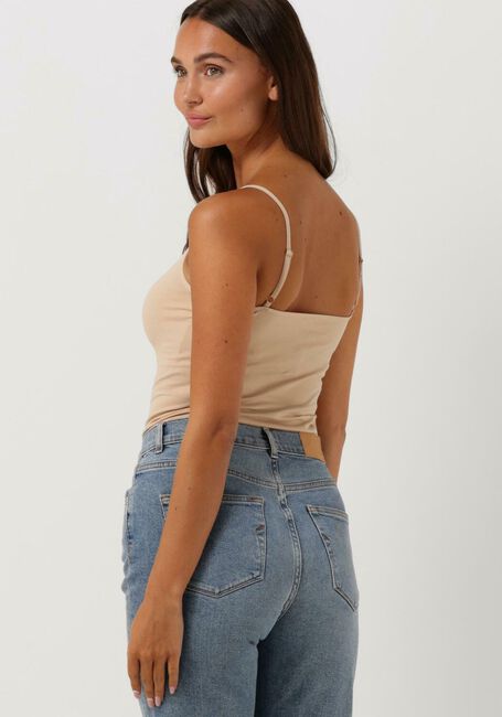 Beige CC HEART Top SEAMLESS TOP - large