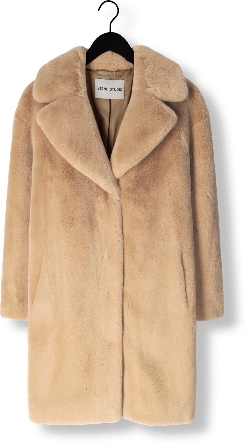 STAND STUDIO Dames Jassen Camille Cocoon Coat Beige