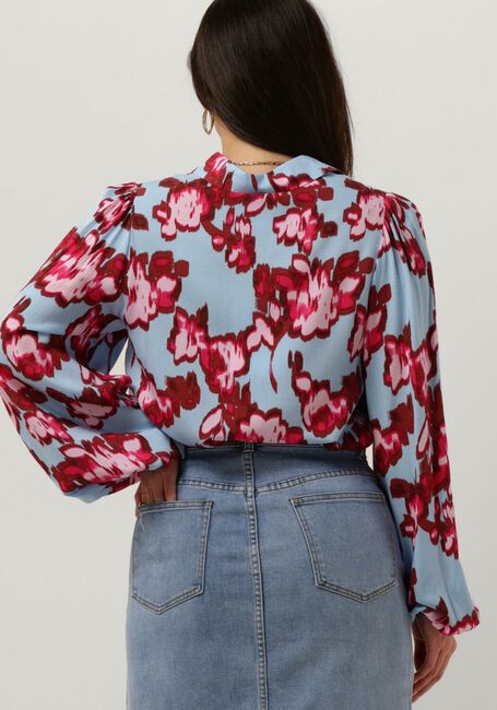 Lichtblauwe Y.A.S. Blouses YASPRISMU LS SHIRT - large