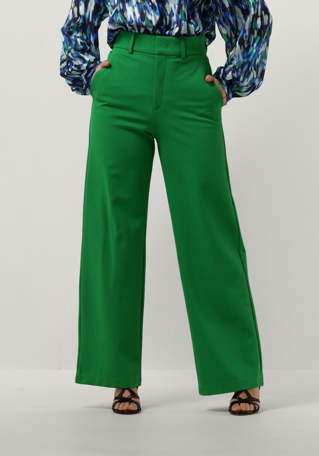 VANILIA Dames Broeken Tailored Twill Groen