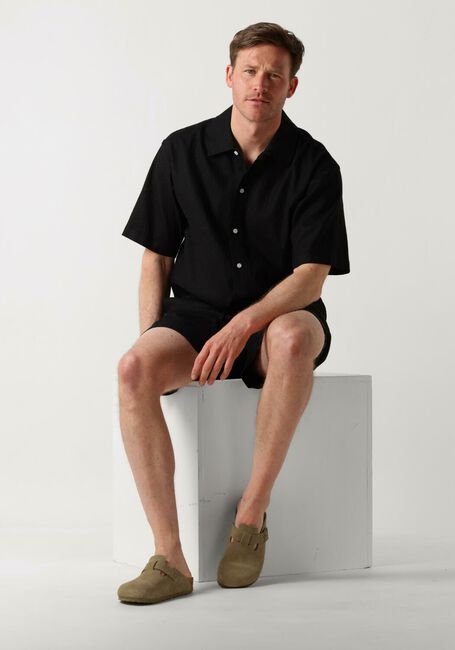 Zwarte WOODBIRD Korte broek WBBOMMY LINEN SHORTS - large