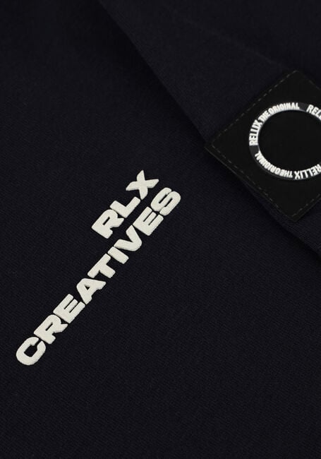 Donkerblauwe RELLIX T-shirt OVERSIZED T-SHIRT RLX - large