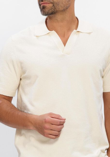 Ecru PROFUOMO Polo POLO OPEN COLLAR COTTON CREPE - large