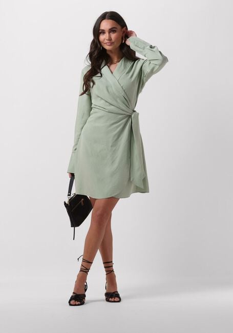 Mint COLOURFUL REBEL Mini jurk DORIN UNI WRAP MINI DRESS - large