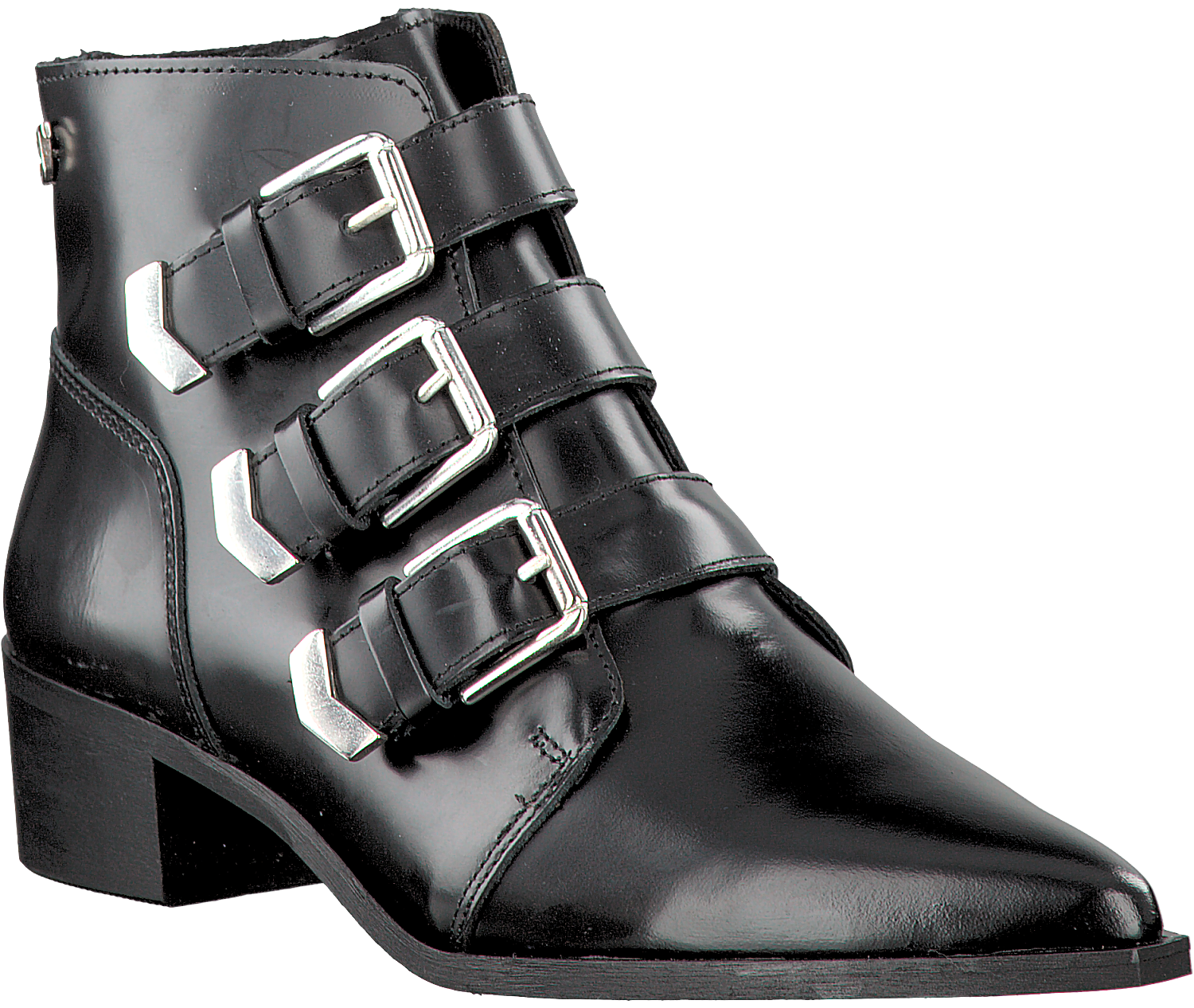 Zwarte SUPERTRASH Enkellaarsjes CHARLIE BUCKLE | Omoda Zwarte SUPERTRASH Enkellaarsjes CHARLIE BUCKLE | Omoda