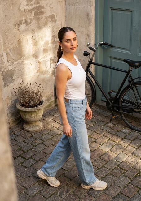 Witte TOMMY JEANS Top TJW ESSENTIAL RIB TANK EXT - large