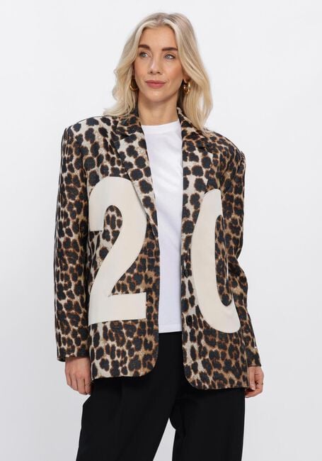 Multi ALIX THE LABEL Blazer LADIES WOVEN BIG 2014 ANIMAL BLAZER - large