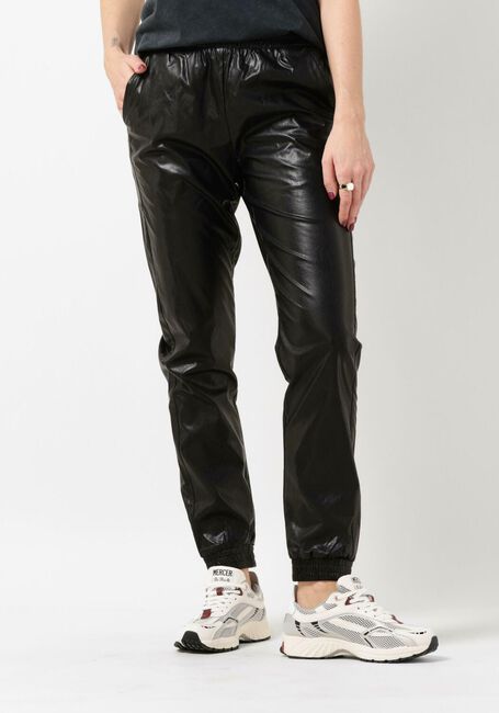 Zwarte ALIX THE LABEL Pantalon LADIES WOVEN SHINY TRAINING PANTS - large