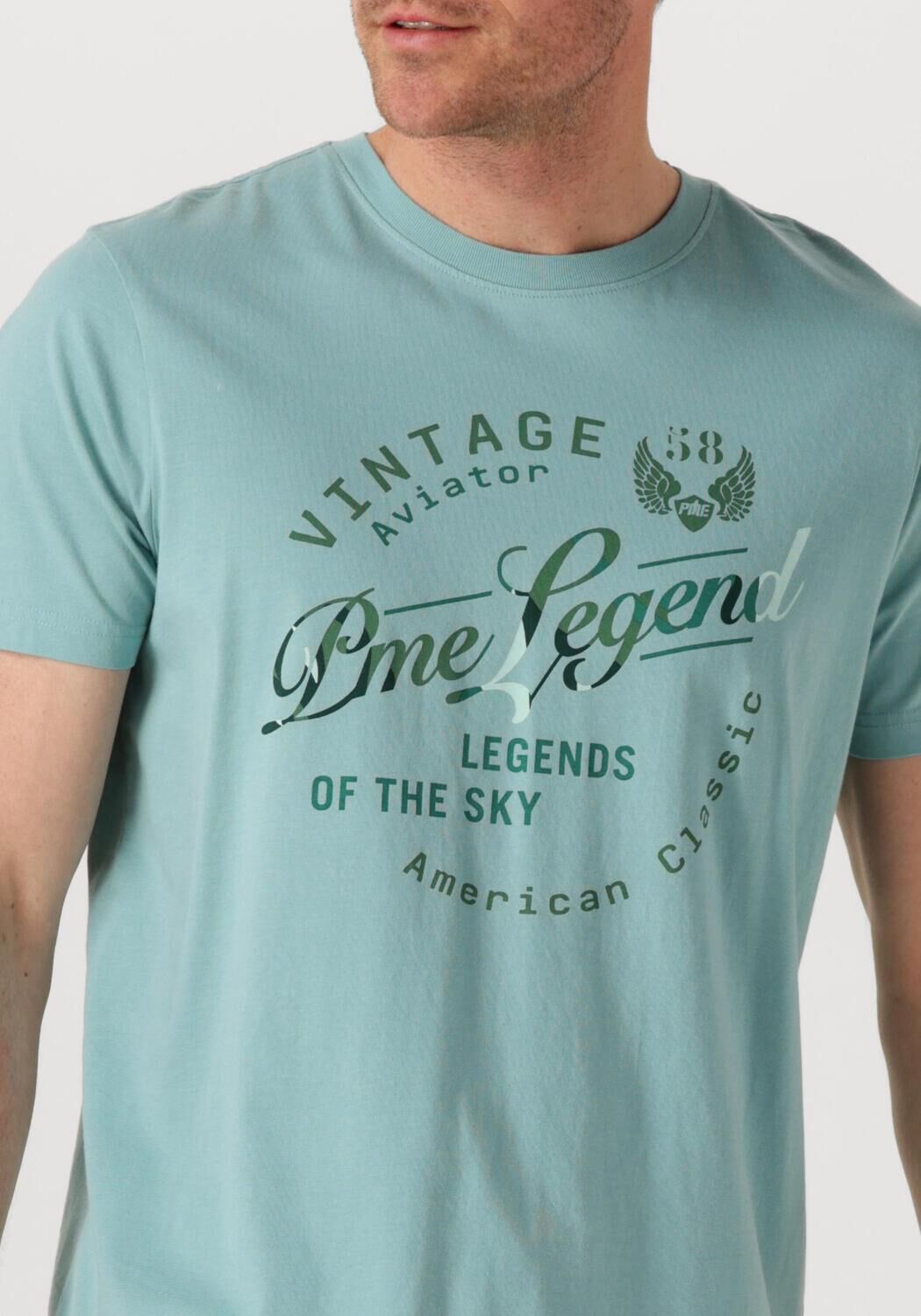 PME LEGEND Heren Polo's & T-shirts Single Jersey Package Groen