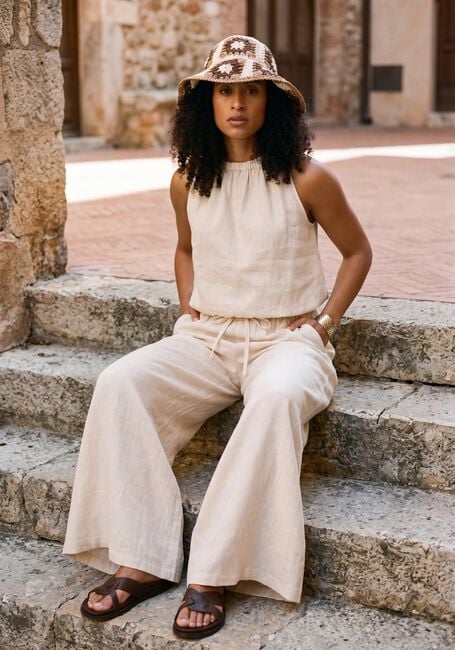 Ecru GREEK ARCHAIC KORI Wijde broek S26K-1001013 - large