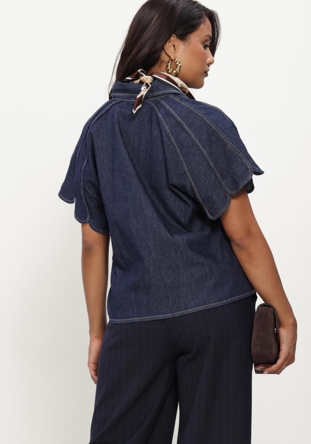 Donkerblauwe CAROLINE BISS Blouses 4615 - large