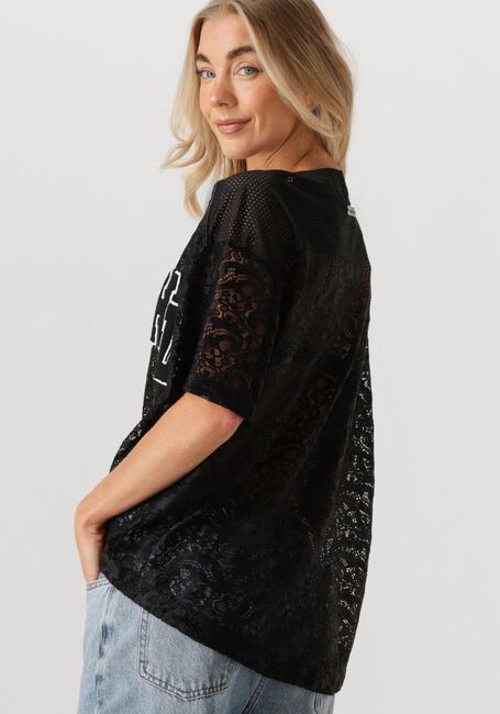 Zwarte HAUTE L'AMITIÉ Top COURT LACE TEE - large