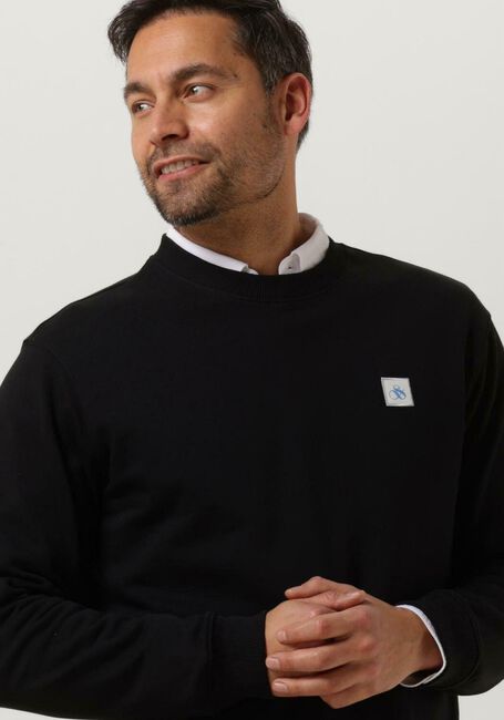Zwarte SCOTCH & SODA Sweater CLASSIC ESSENTIAL CREWNECK SWEATSHIRT - large