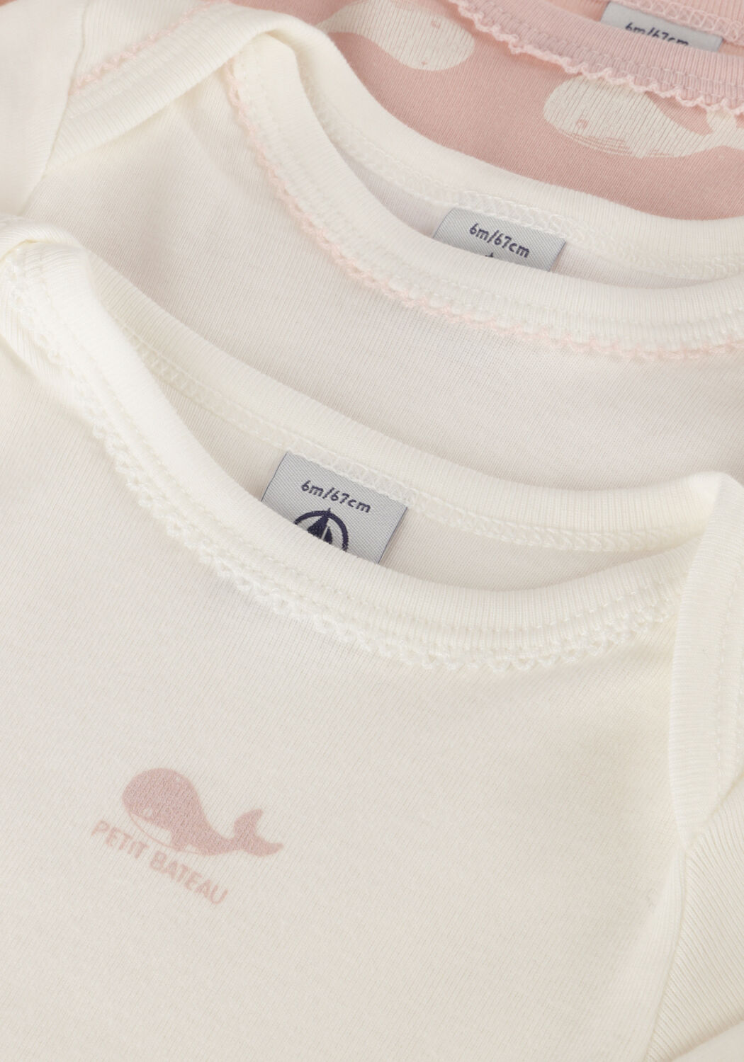Witte PETIT BATEAU Rompers 3 BODIES US ML - large
