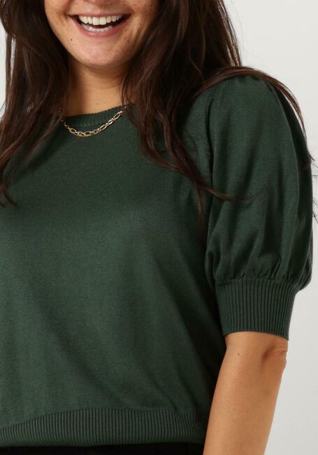 Groene MINUS T-shirt LIVA KNIT TEE - large