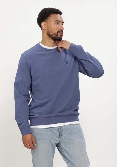 Blauwe LYLE & SCOTT Trui SUPERFINE CREW NECK SWEATSHIRT - large