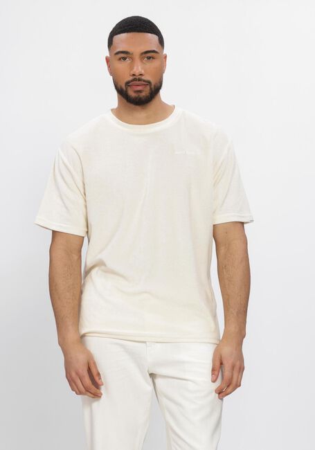 Ecru ANERKJENDT T-shirt AKVILLADS FROTTE T - large