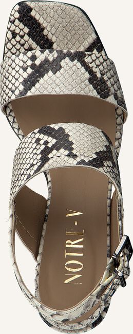 Beige NOTRE-V Platte sandalen AG172 Beige NOTRE-V Platte sandalen AG172 - large