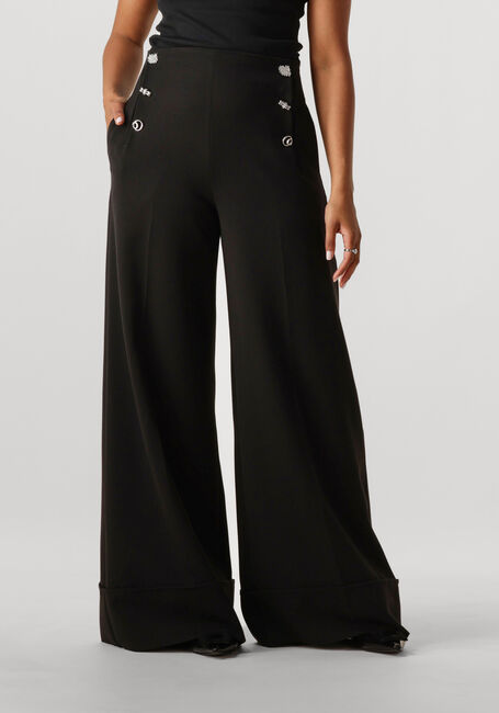 Zwarte CAROLINE BISS Wijde broek 4587 - large