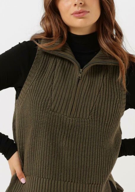 Groene CC HEART Spencer EMILY ZIP KNIT VEST - large