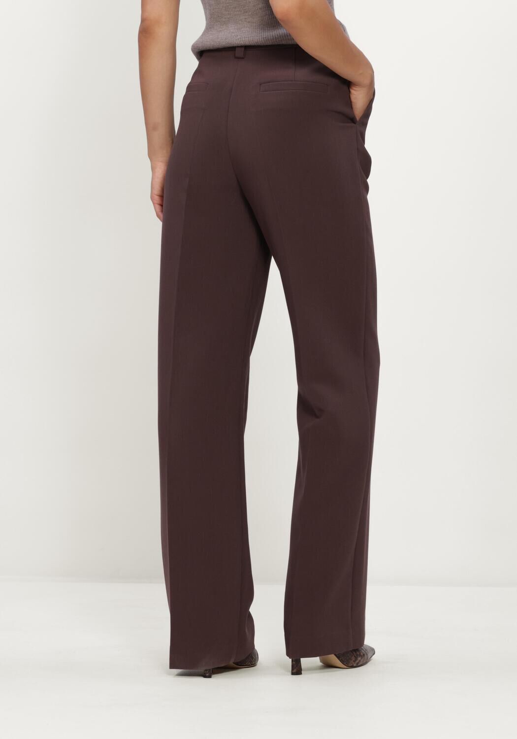 Bruine MODSTR&Ouml;M Wijde broek GALE PANTS - large
