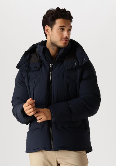 Donkerblauwe G-STAR RAW Gewatteerde jas G-WHISTLER PDD HDD JKT 2.0 - large