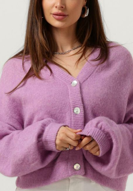 Paarse MSCH COPENHAGEN Vest MSCHPETRINELLE HOPE CARDIGAN - large
