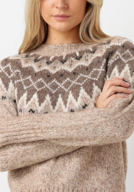 Bruine MOS MOSH Trui SIDSEL WARM KNIT - large