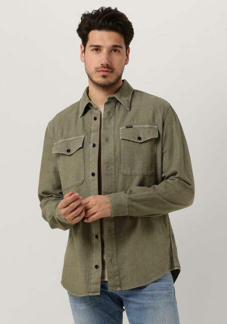 Groene G-STAR RAW Casual overhemd MARINE SLIM SHIRT L\S - large