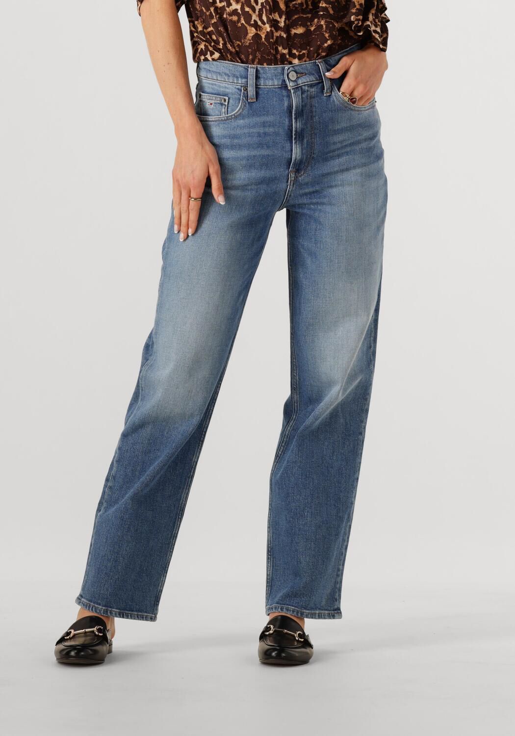 TOMMY JEANS Dames Jeans Layla Hr Slim Str Bi0134 Blauw