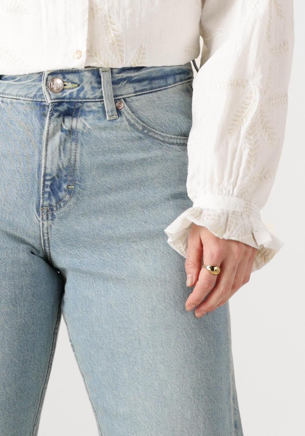 LEE Dames Jeans Rider Classic Blauw