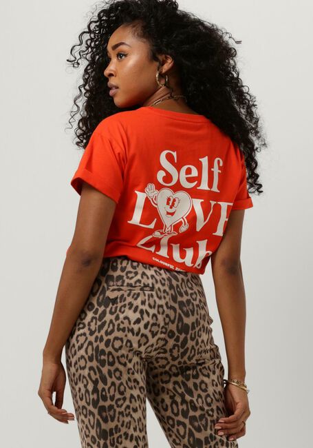 Oranje COLOURFUL REBEL T-shirt SELF LOVE CLUB BOXY TEE - large