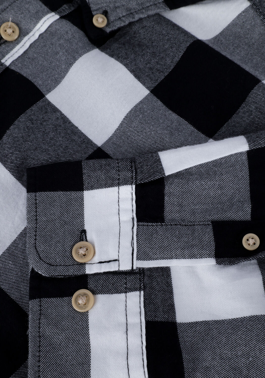 Zwarte SELECTED MEN Casual overhemd SLIMFLANNEL SHIRT LS W NAW - large