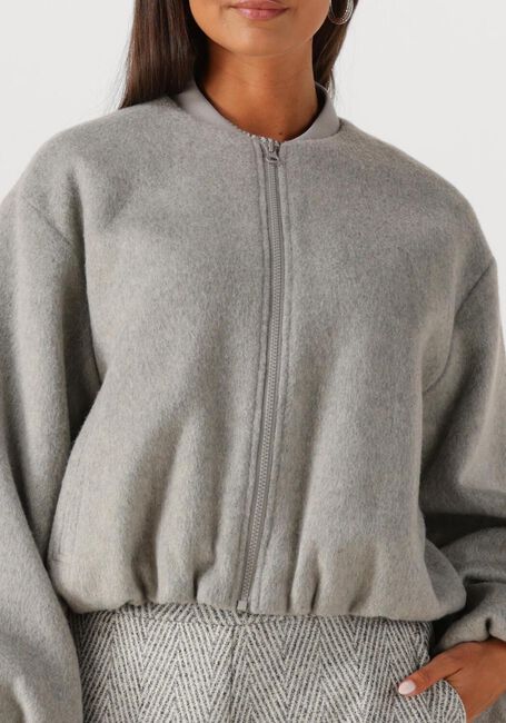 Grijze SUMMUM Mantel JACKET BOMBER CLASSIC WOOL - large