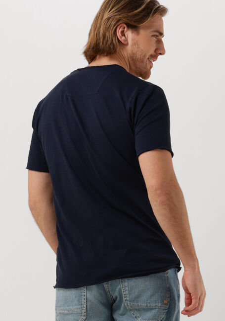 Donkerblauwe DSTREZZED T-shirt STEWART ORGANIC SLUB JERSEY - large